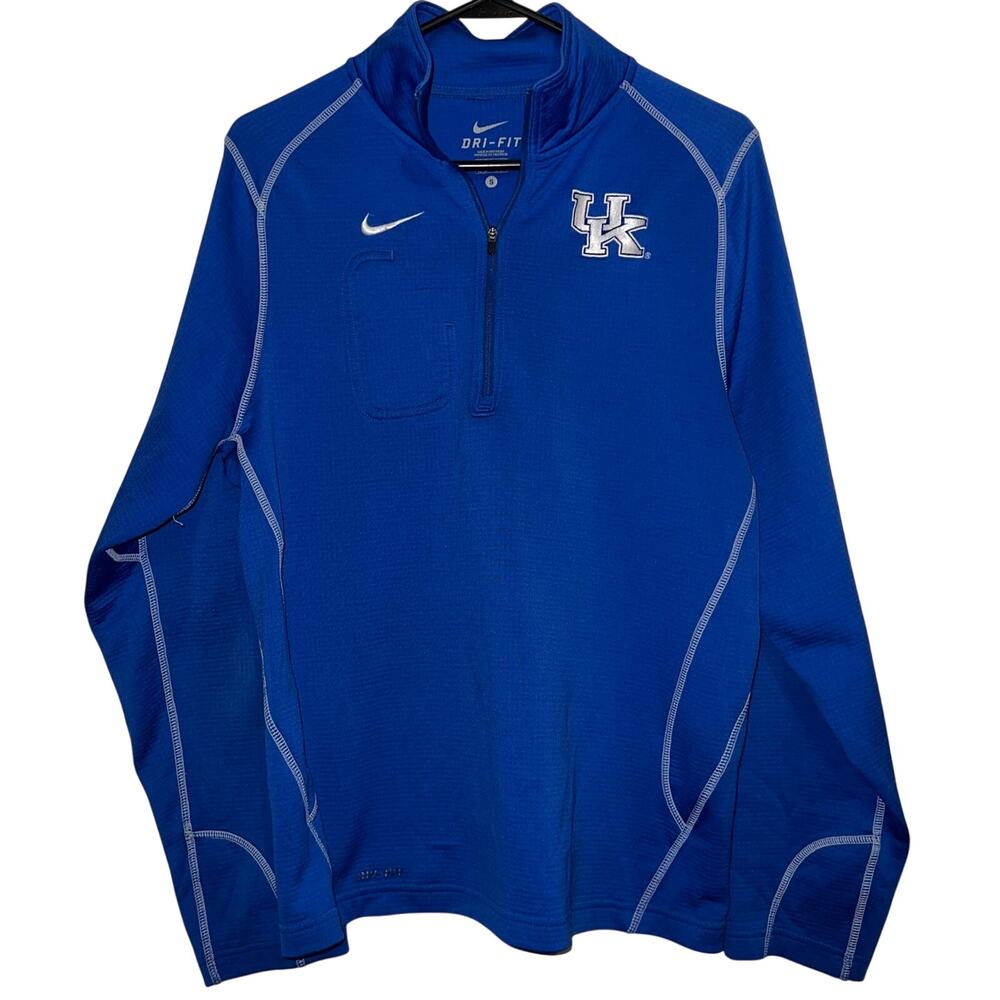 University Kentucky Wildcats Nike Dri-Fit 1/4 Zip Long Sleeve Pullover S